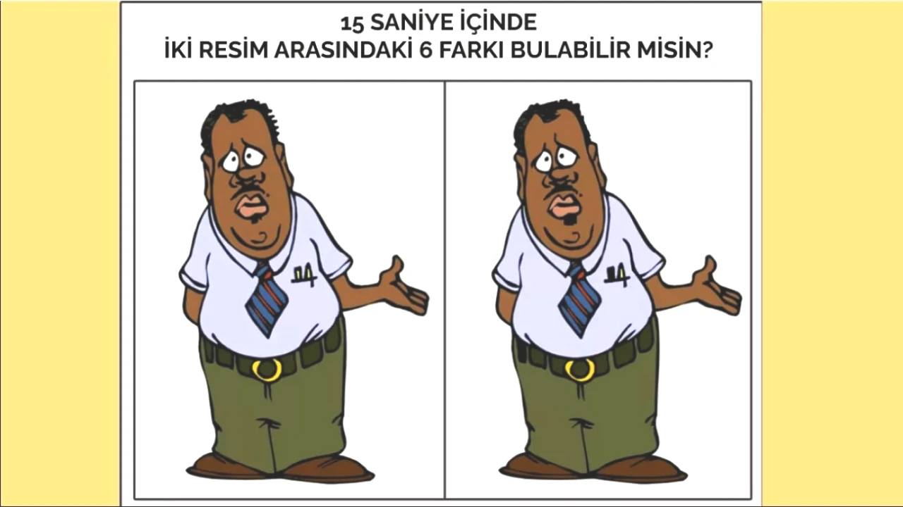 15 Saniyede İki Resim Arasındaki 6 Farkı Bul! Yüksek Zeka İşareti İle Sinirlerinizi Zorlayın