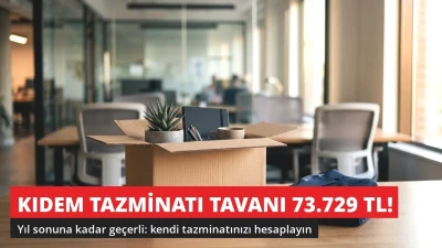 Kıdem Tazminatı Tavanı 73.729 TL Oldu! İşte Hesaplama Örnekleri