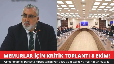 Memurlar İçin Kritik Toplantı 8 Ekim'de! 3600 Ek Gösterge Masada
