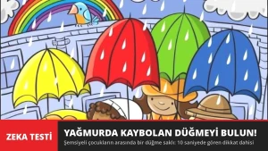 Yağmurda Kaybolan Düğmeyi Bulun! 10 Saniyede Gören Dikkat Dahisi